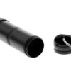 The EDC Stash Capsule, black in colour, with one end cap removed, on a plain white background.