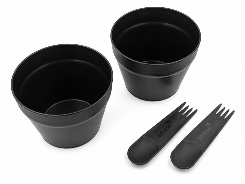 The Compact Bowl and Spork Set on a plain white background.