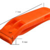 The Emergency Whistle on a plain white background, showing its compact size.